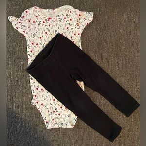 Floral Onesie Outfit 2T